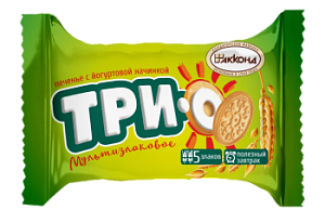 Печенье Трио мультизлаковое с йогуртовой начинкой